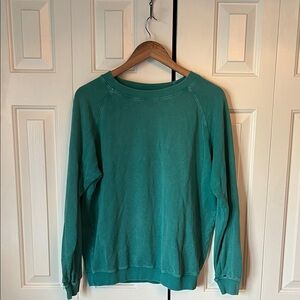 Jungmaven - distressed Aqua Crewneck Sweater
